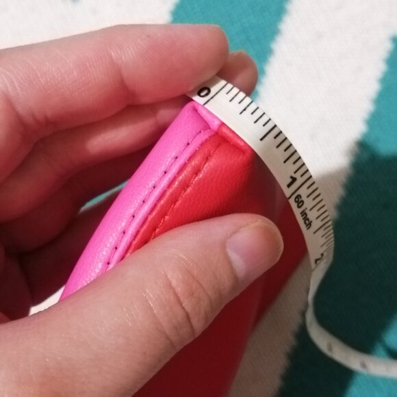 Two-Tone Vegan Leather Dior Pochette/Clutch - Picture 12 of 12